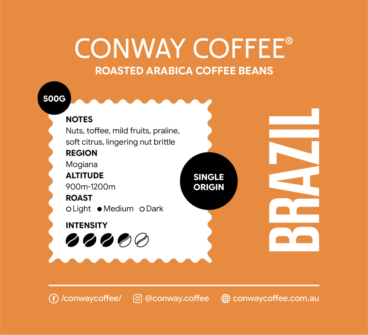 BRAZIL MOGIANA - ROASTED