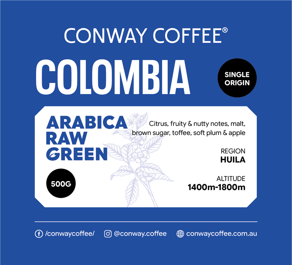 COLOMBIA HUILA - RAW GREEN (Whole Beans)