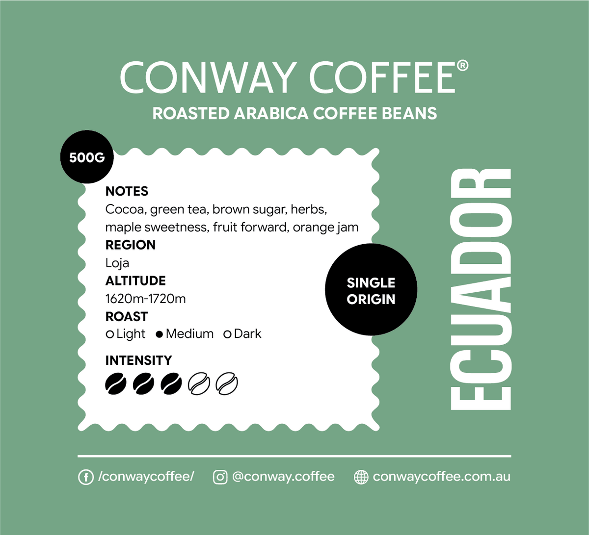 ECUADOR LOJA - ROASTED