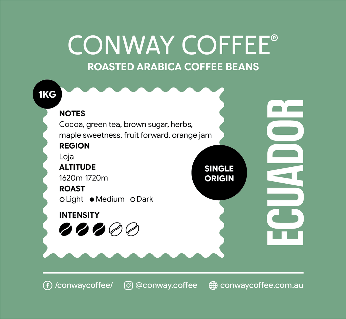 ECUADOR LOJA - ROASTED