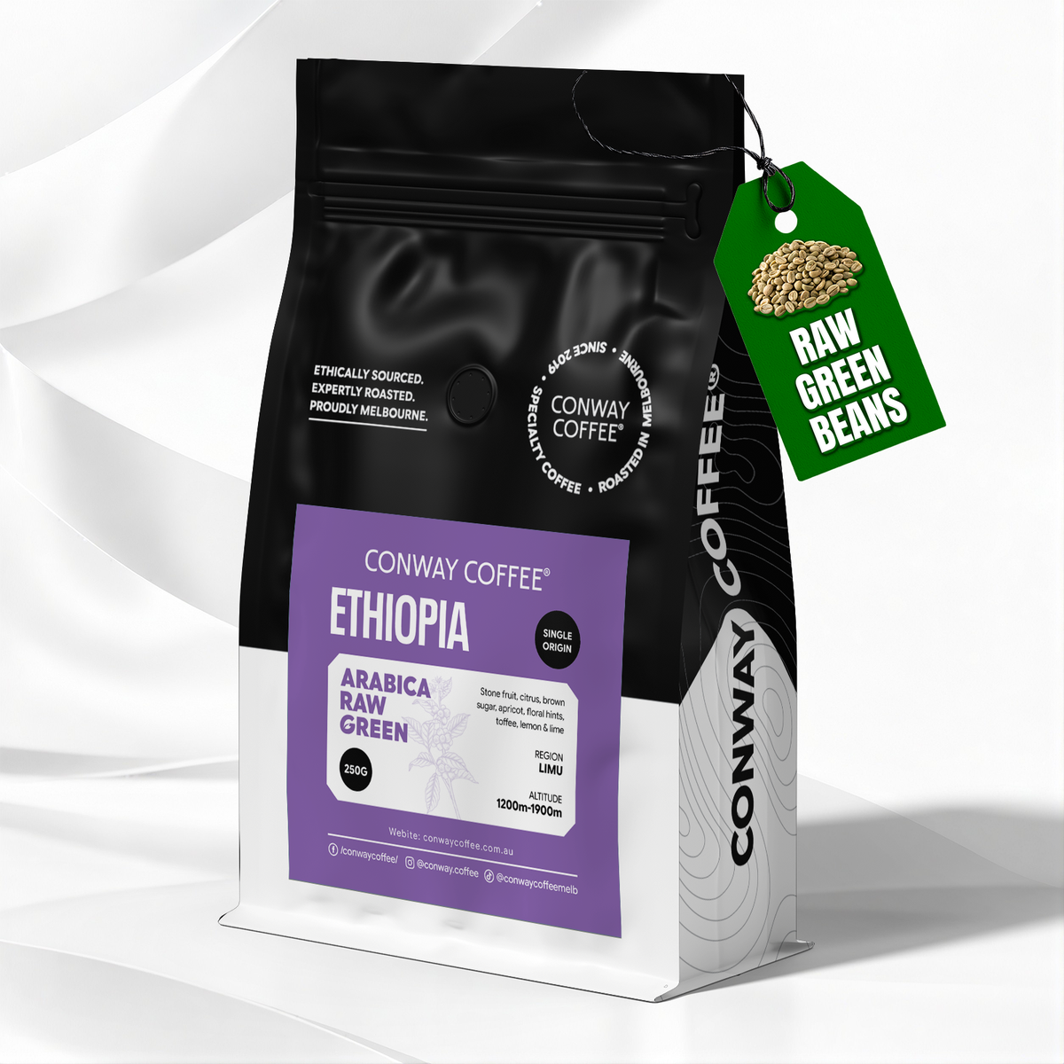 ETHIOPIA LIMOU - RAW GREEN (Whole Beans)
